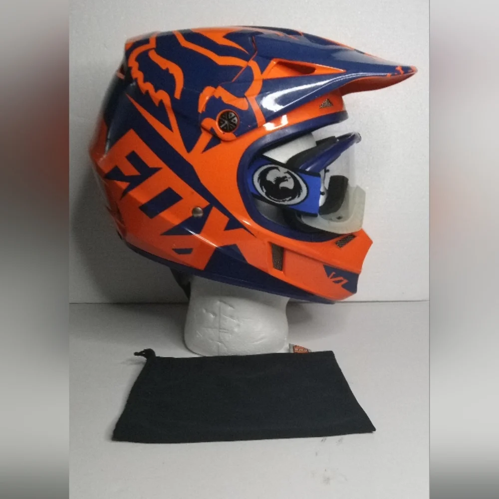 Fox Racing Helmet + Dragon Goggles Bundle - Picture 6 of 11